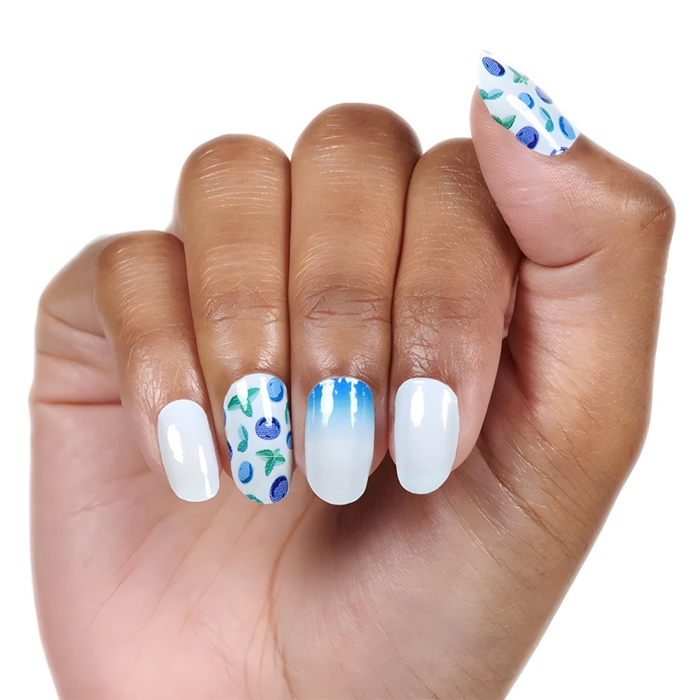Color Street Blue and White Nail Wraps